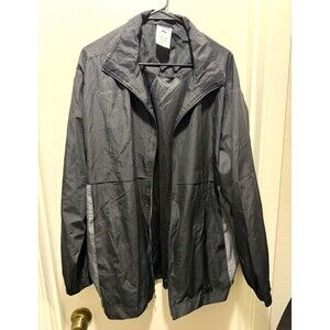 Jerzees Activewear Men's Full Zip Lined Jacket Black/Gray Solid Size L